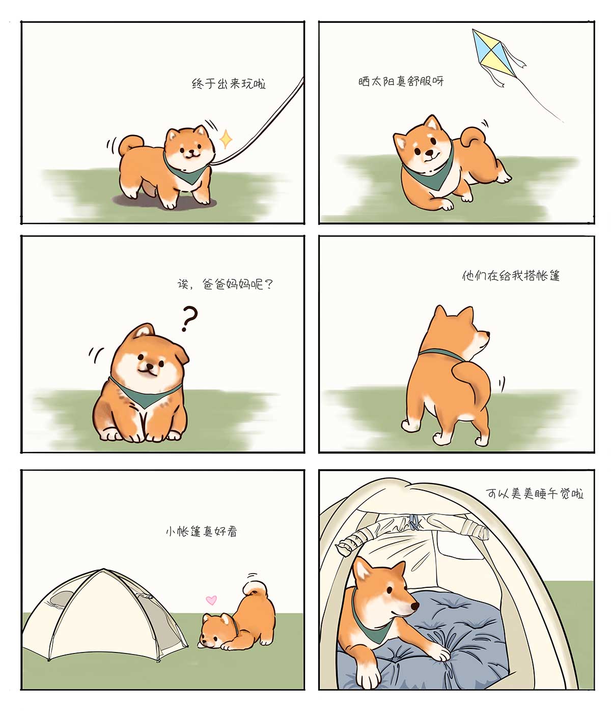 小狗的露营